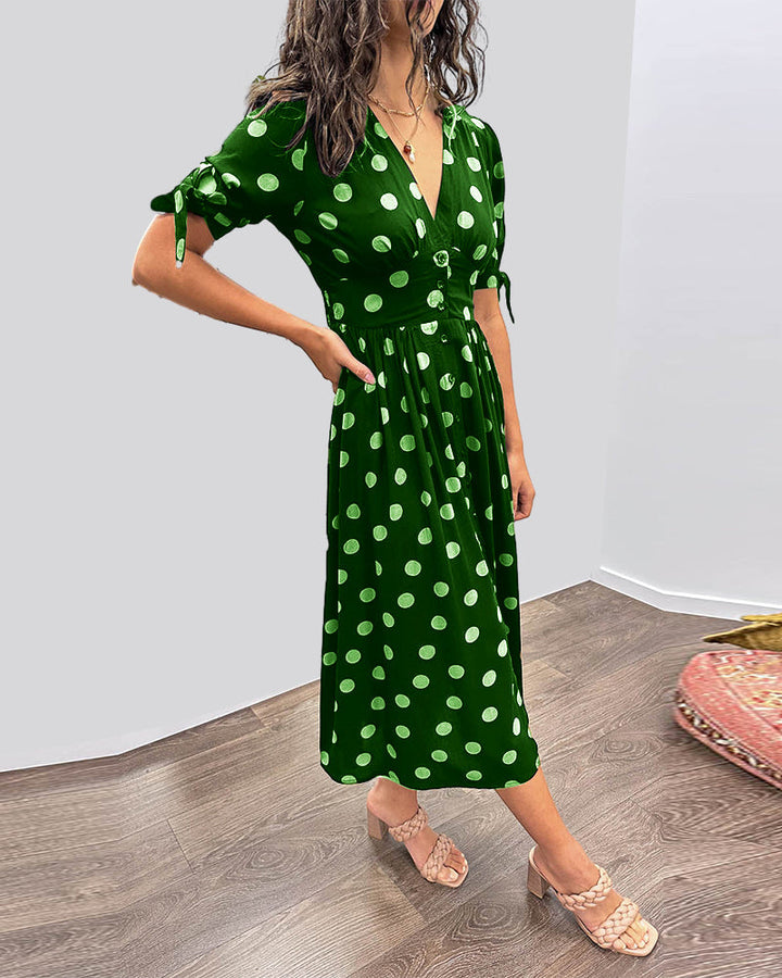 Magda - Elegáns Pöttyös Ruha