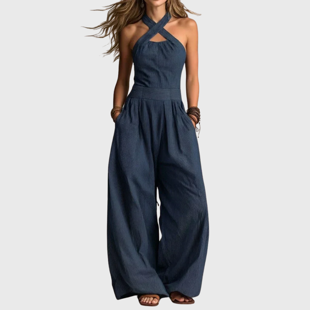 ADRIANA | Elegáns keresztpántos jumpsuit