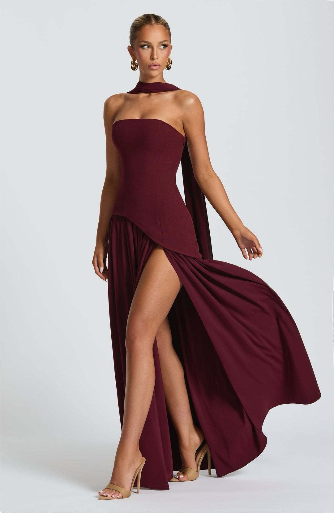 Flóra - Elegáns hosszú ruha