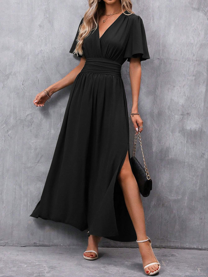 Laura - Elegáns fekete maxi ruha
